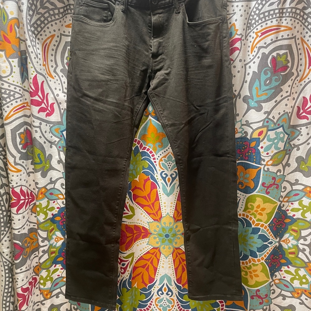 Todd Snyder Men's dark green slim jeans